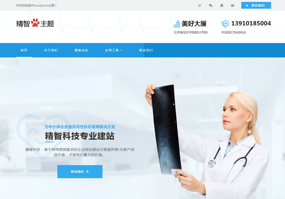 医疗医药行业公司网站wordpress主题