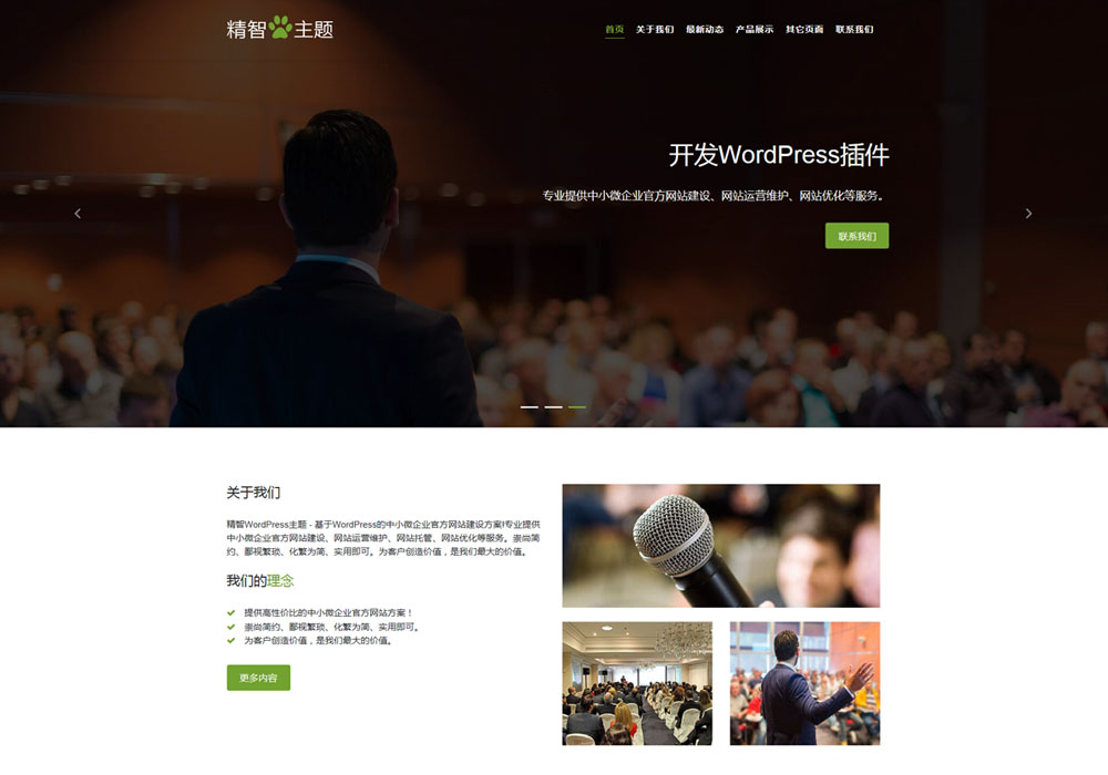 演讲wordpress主题