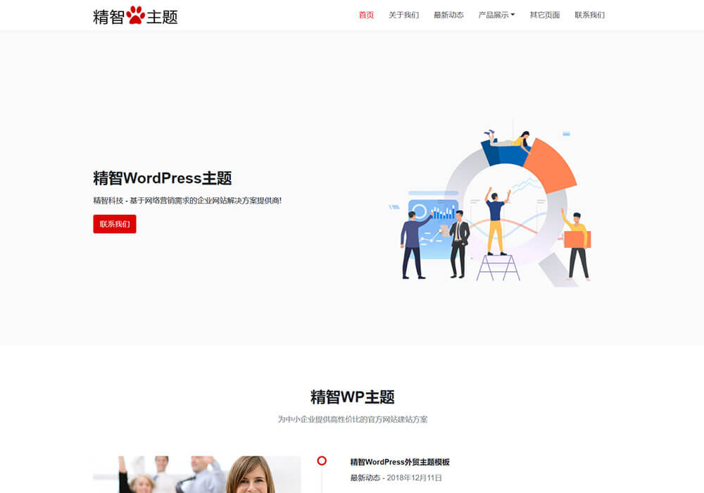 大数据营销wordpress模板