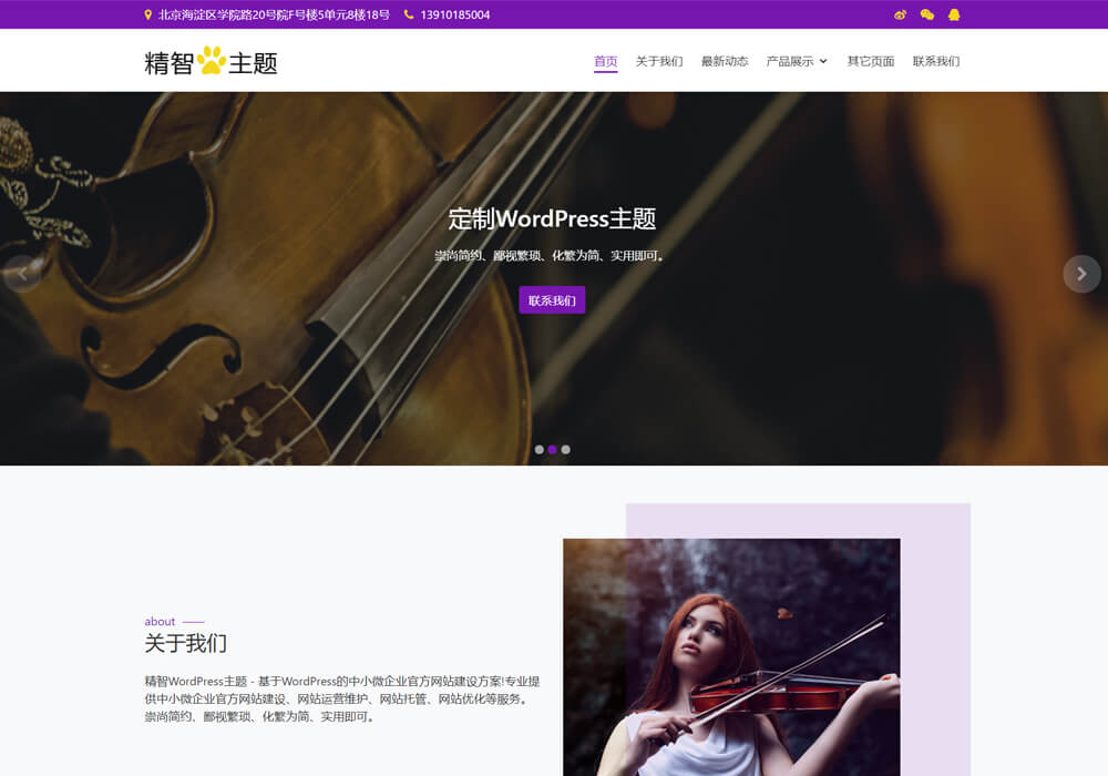 wordpress音乐乐器主题模板