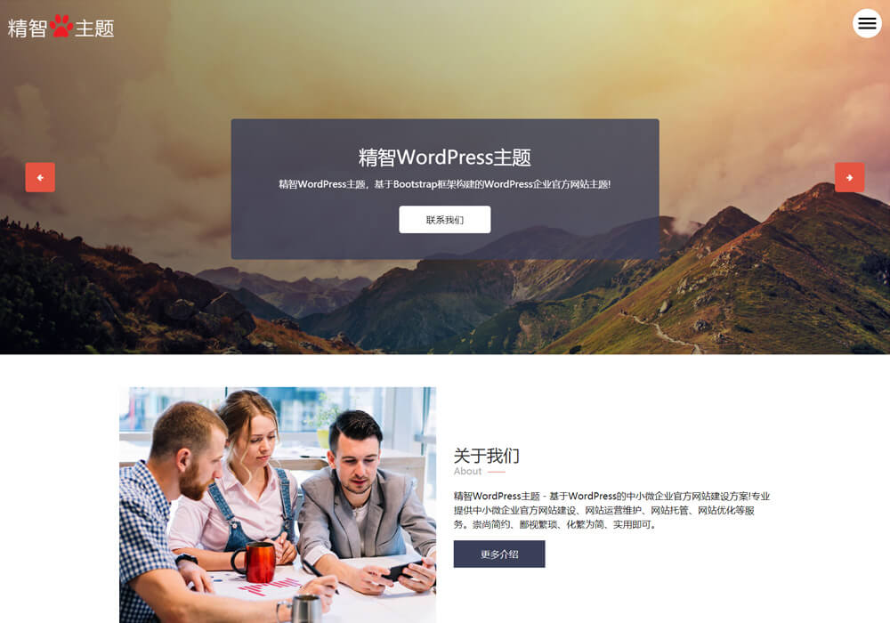 wordpress广告公司主题