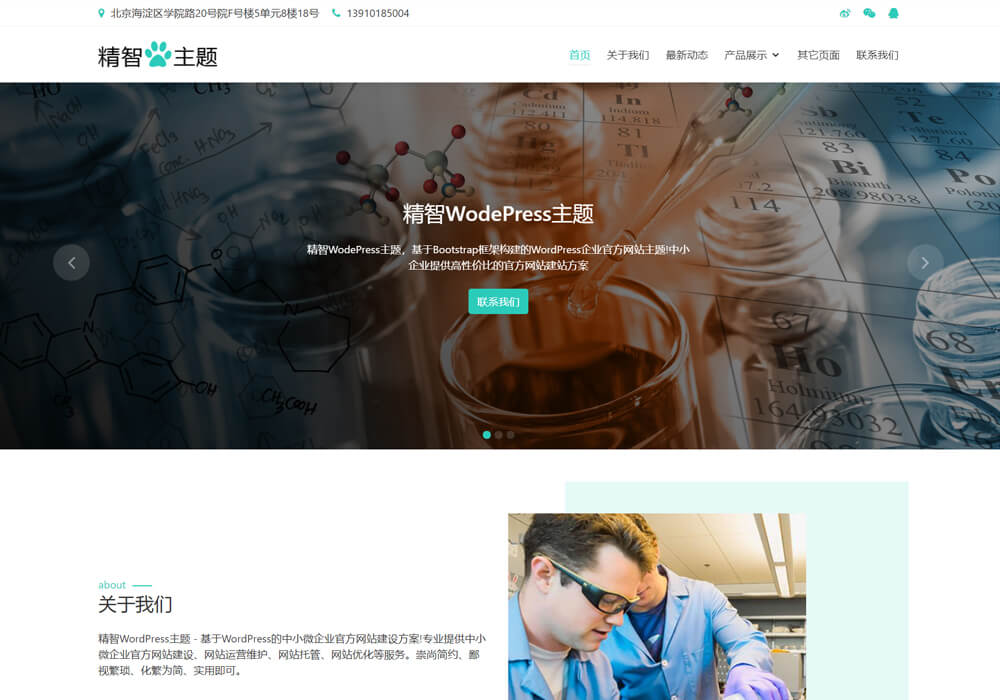 wordpress化工化学用品主题