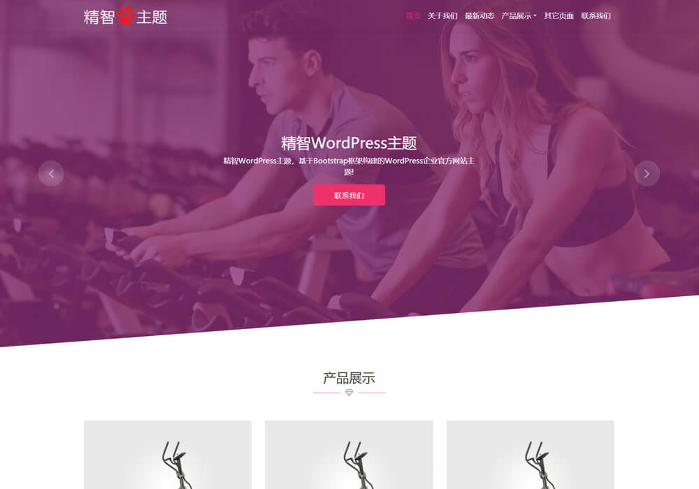 wordpress健身器材模板