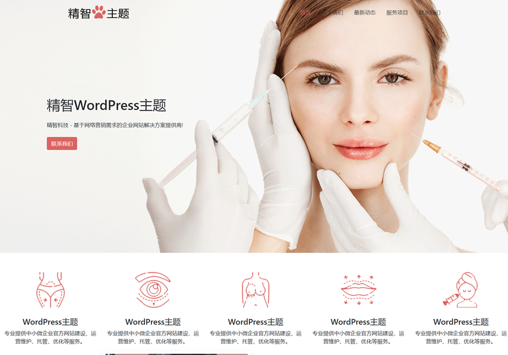 整形wordpress主题